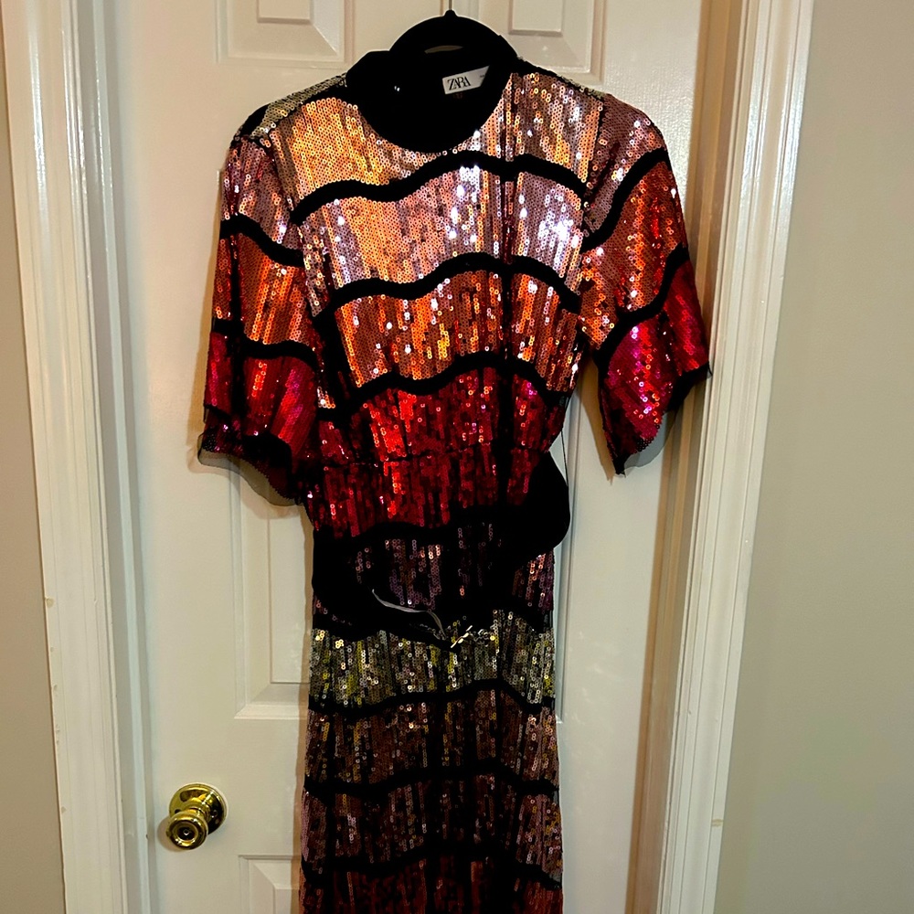 Zara sequined dress